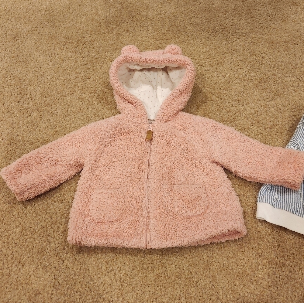 𝅺LOT of 2 Baby Girl's Jackets, 6 and 12 months - Picture 2 of 12